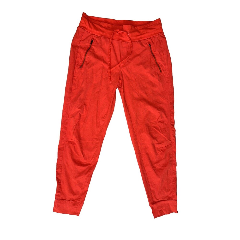 Athleta Jogger Pants Womens Size 6 Orange Trekkie North Athletic Hiking Zipper